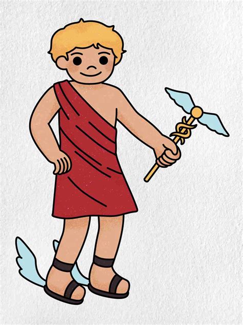 how to draw hermes.